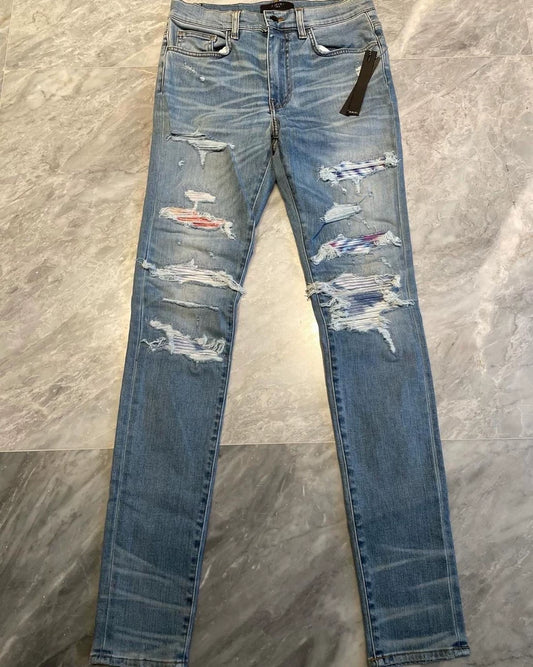 Amiri Thrash MX1 Watercolor Denim Pants