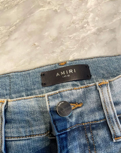 Amiri Thrash MX1 Watercolor Denim Pants