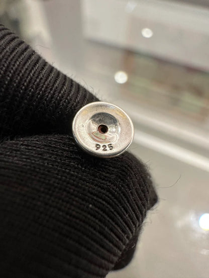 Chrome Hearts Silver Cross Earrings