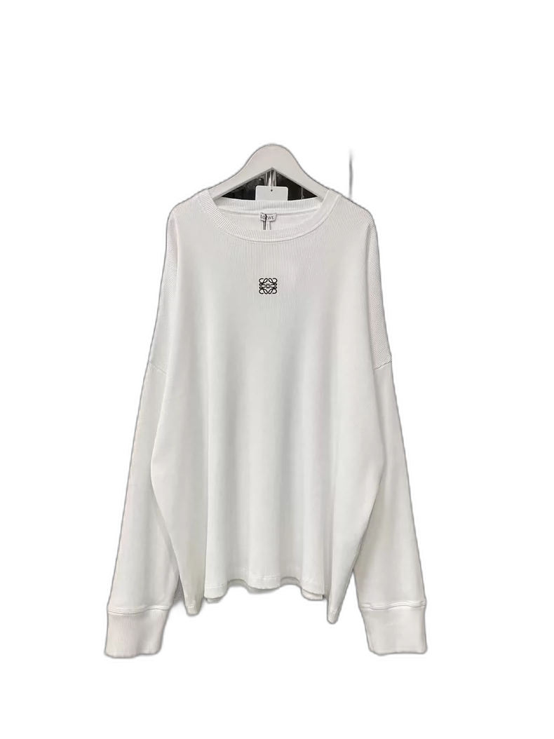 Loewe Embroidered Logo Long Sleeve Top