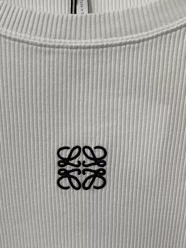 Loewe Embroidered Logo Long Sleeve Top