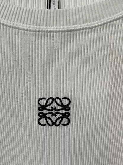 Loewe Embroidered Logo Long Sleeve Top