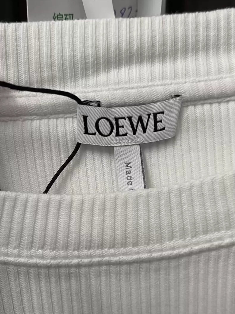 Loewe Embroidered Logo Long Sleeve Top