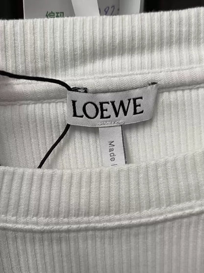 Loewe Embroidered Logo Long Sleeve Top