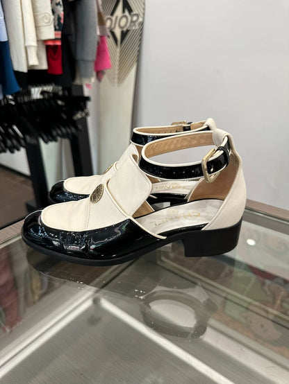 Chanel Black and White Panda Shoes