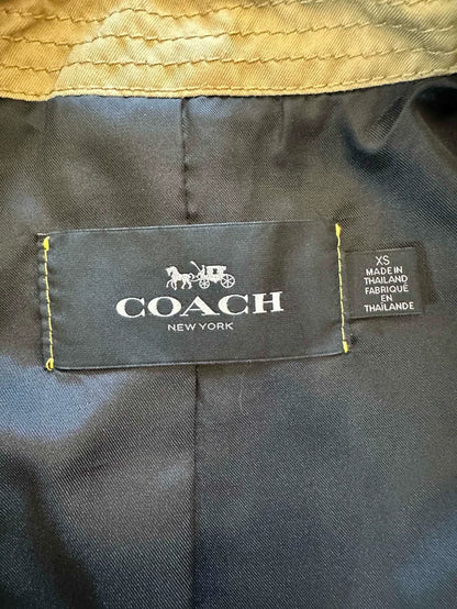 Coach Double-Breasted Long Trench Coat
