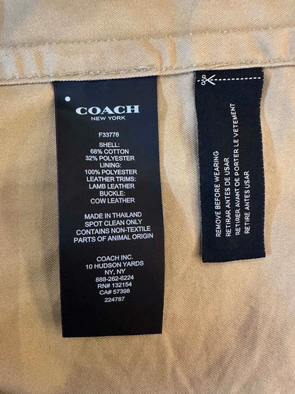 Coach Double-Breasted Long Trench Coat