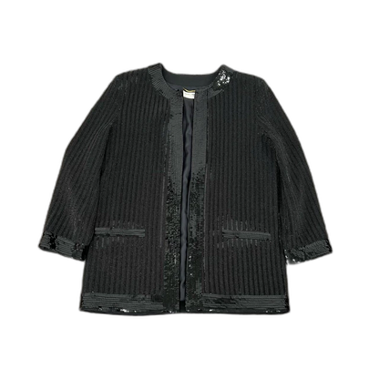 Black Sequin Cardigan from Saint Laurent
