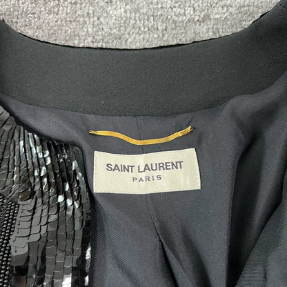 Black Sequin Cardigan from Saint Laurent