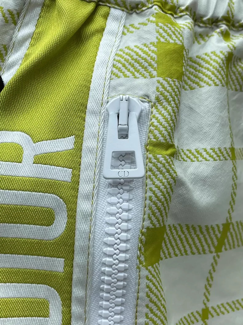 Dior Lemon Yellow Check Skirt