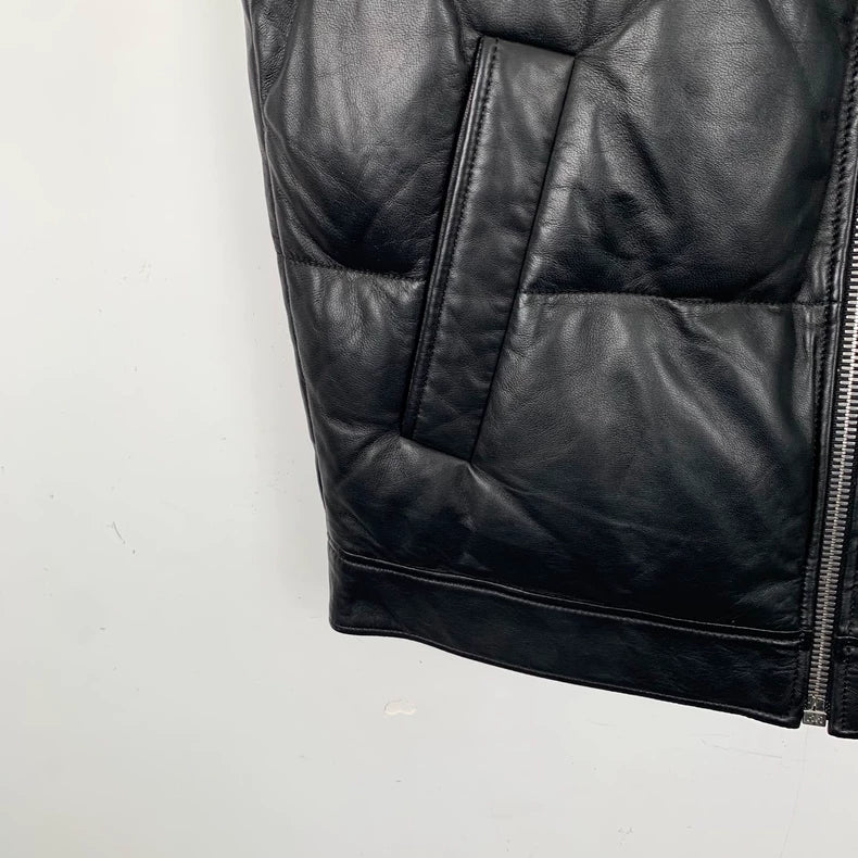 Prada Black Down Vest with Zipper