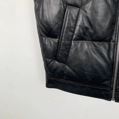 Prada Black Down Vest with Zipper
