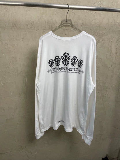 Chrome Hearts Long Sleeve White T-Shirt