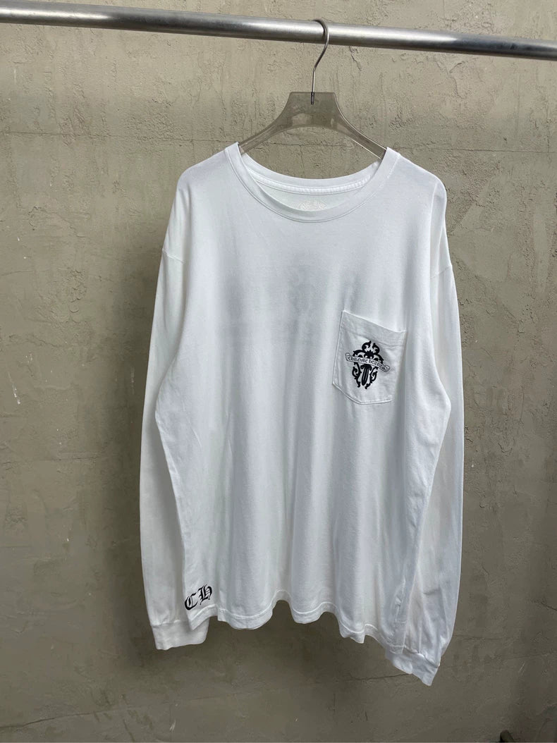 Chrome Hearts Long Sleeve White T-Shirt