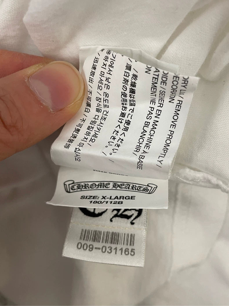 Chrome Hearts Long Sleeve White T-Shirt