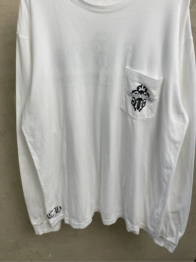 Chrome Hearts Long Sleeve White T-Shirt