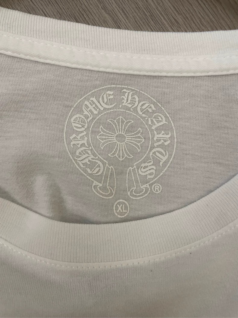 Chrome Hearts Long Sleeve White T-Shirt
