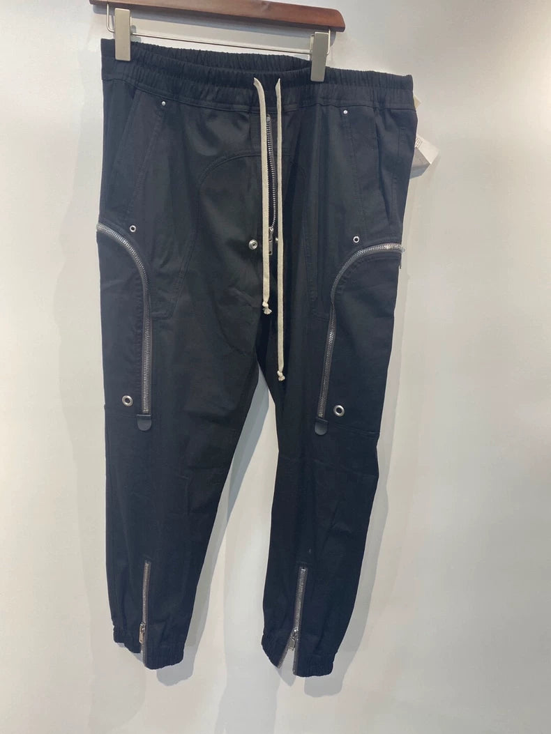 Rick Owens Black Multi-Zipper Pocket Pants