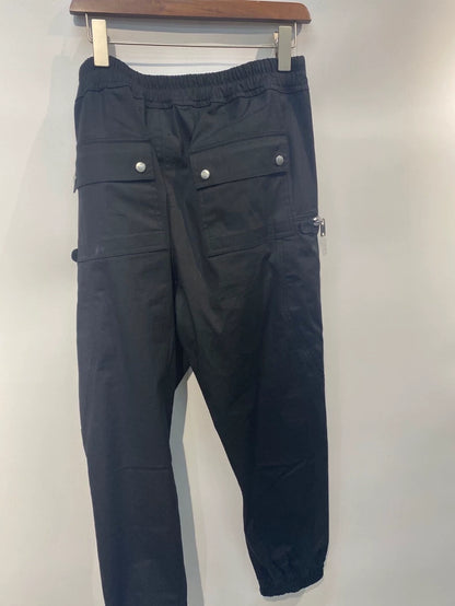 Rick Owens Black Multi-Zipper Pocket Pants