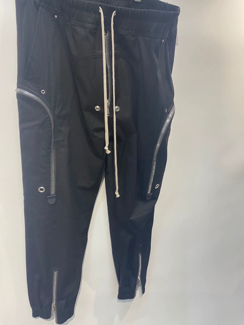 Rick Owens Black Multi-Zipper Pocket Pants
