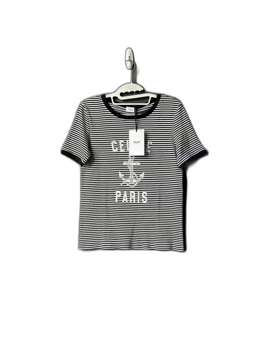 Striped Anchor Short Sleeve Top