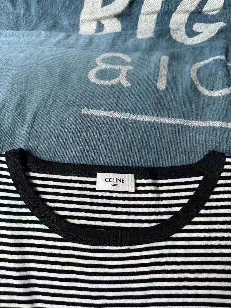 Striped Anchor Short Sleeve Top