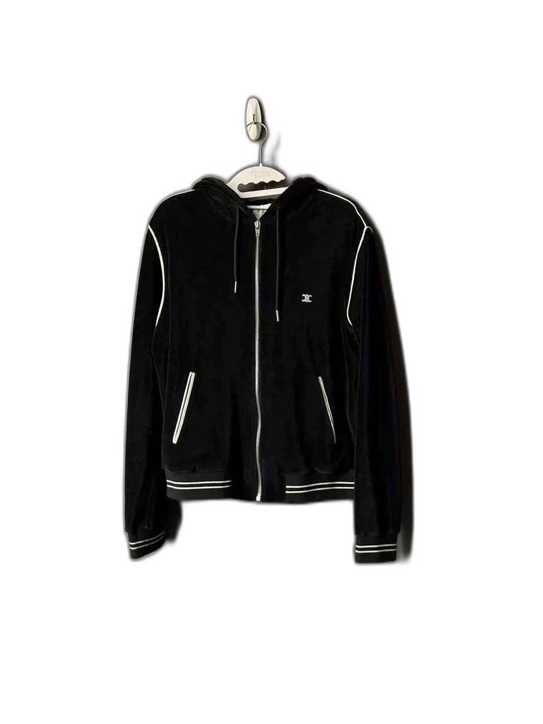 Black Velvet Celine Jacket for Men