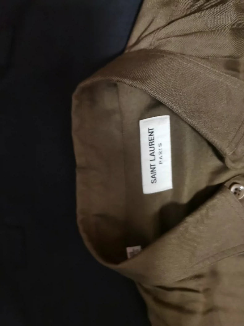 Saint Laurent Paris SLP Button-Up Shirt