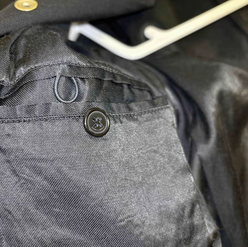 Saint Laurent Wool and Leather Baseball Jacket