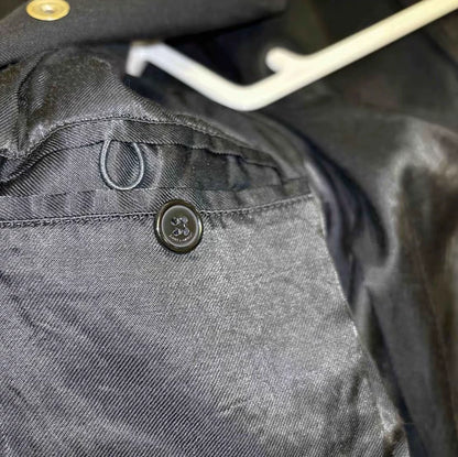 Saint Laurent Wool and Leather Baseball Jacket