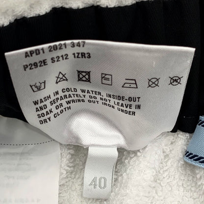 Prada White Triangle Logo Cotton Shorts