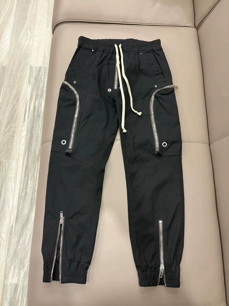 Rick Owens 22ss Black Nylon Cargo Pants