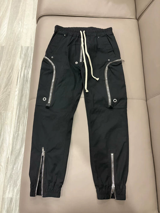 Rick Owens 22ss Black Nylon Cargo Pants