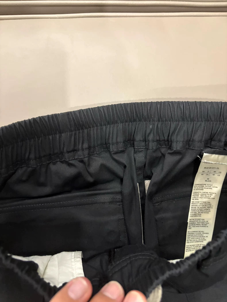Rick Owens 22ss Black Nylon Cargo Pants