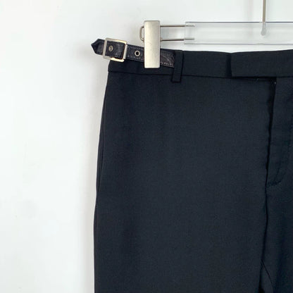 Saint Laurent Black Wool Relaxed Pants