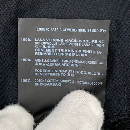 Saint Laurent Black Wool Relaxed Pants