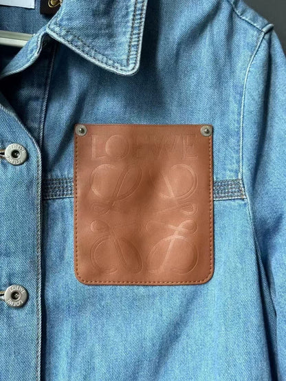 Loewe Denim Jacket with Leather Tag