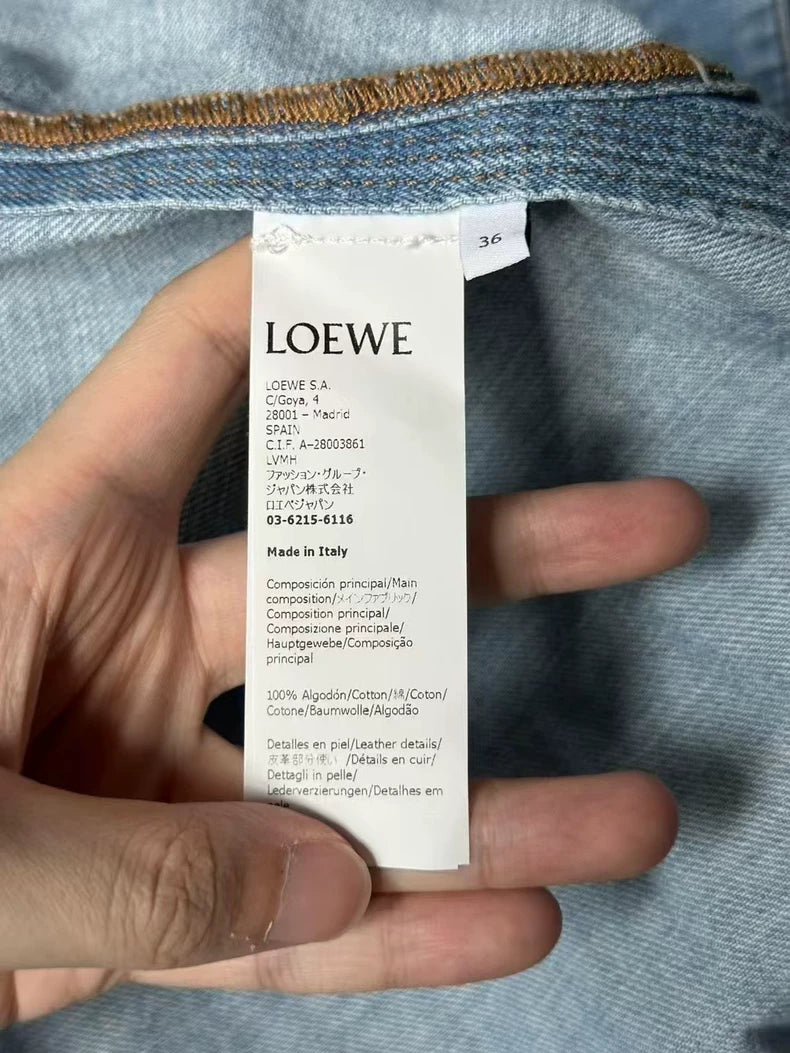 Loewe Denim Jacket with Leather Tag
