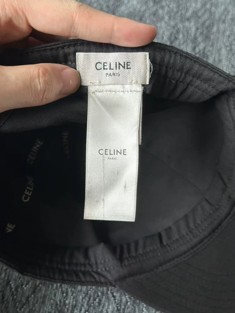 Black Celine Baseball Cap
