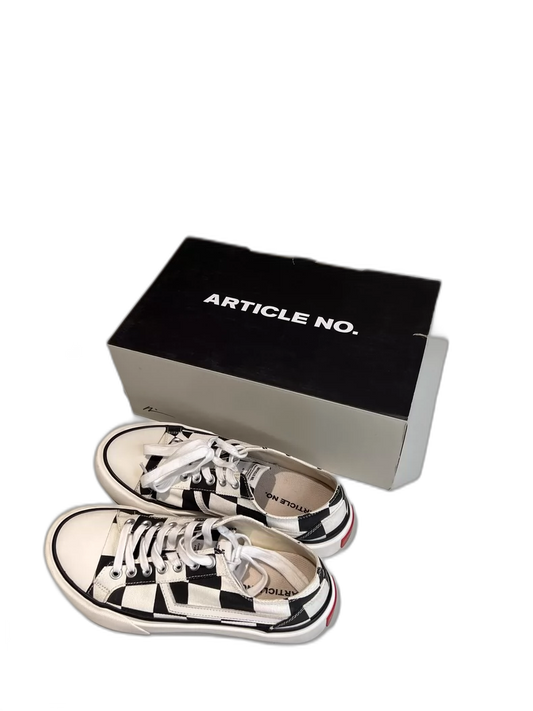 Retro Checkered Low-Top Canvas Sneakers