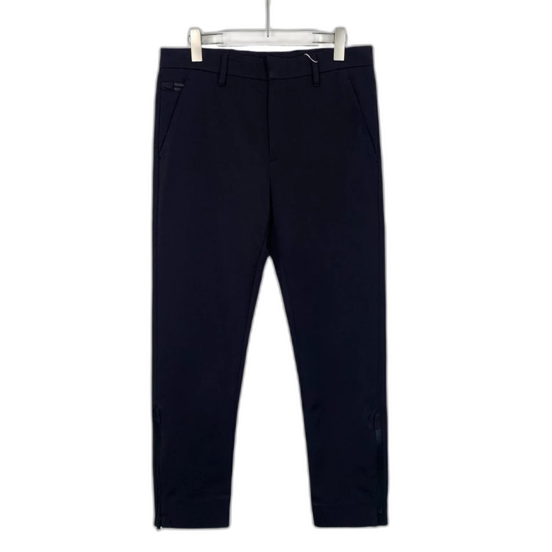 Prada Black Straight Leg Zip Pants