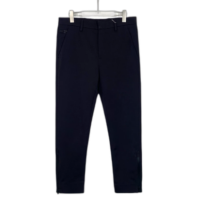 Prada Black Straight Leg Zip Pants