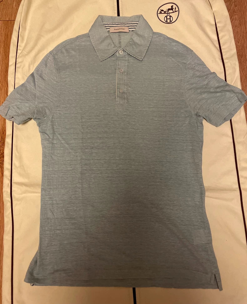 Ermenegildo Zegna Men's Short Sleeve Polo Shirt