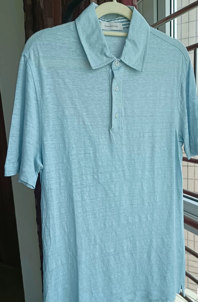 Ermenegildo Zegna Men's Short Sleeve Polo Shirt