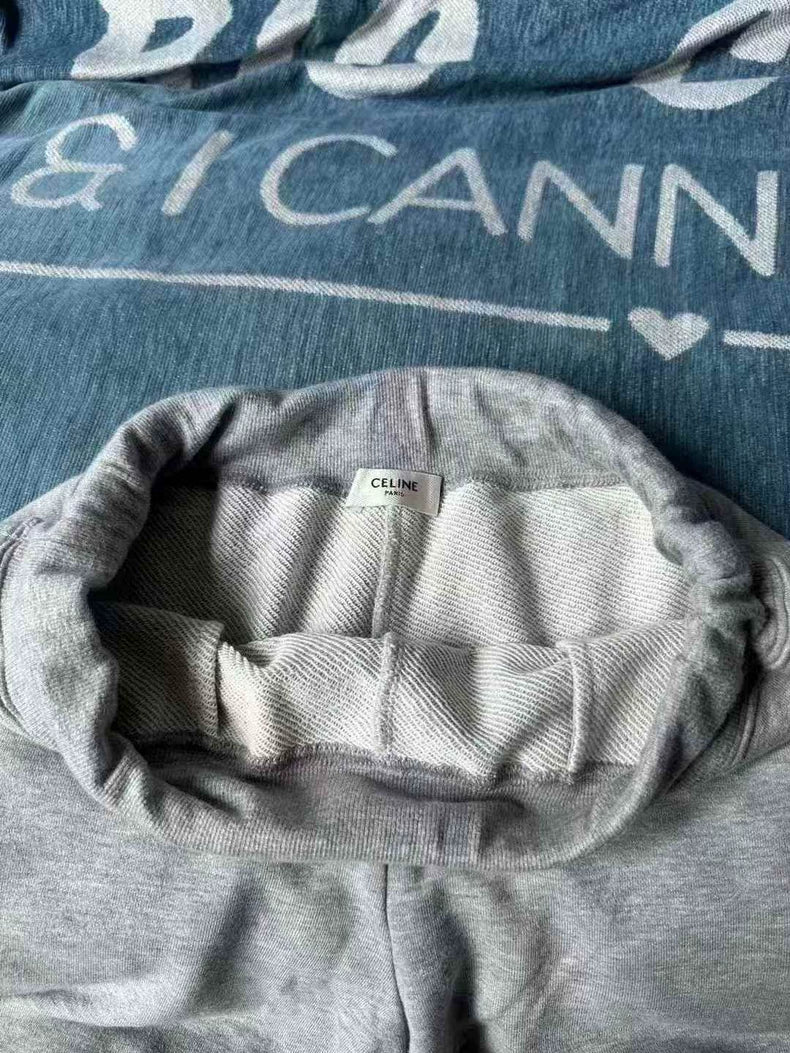 Celine Gray Shorts with Cashmere Material