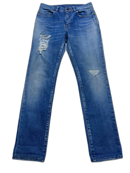 Saint Laurent Blue Denim Jeans 30 Size