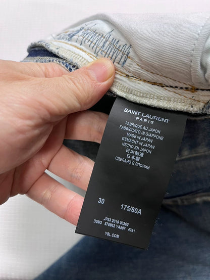 Saint Laurent Blue Denim Jeans 30 Size