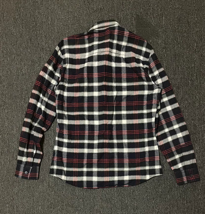 Givenchy Plaid Long Sleeve Button-Up Shirt-yf