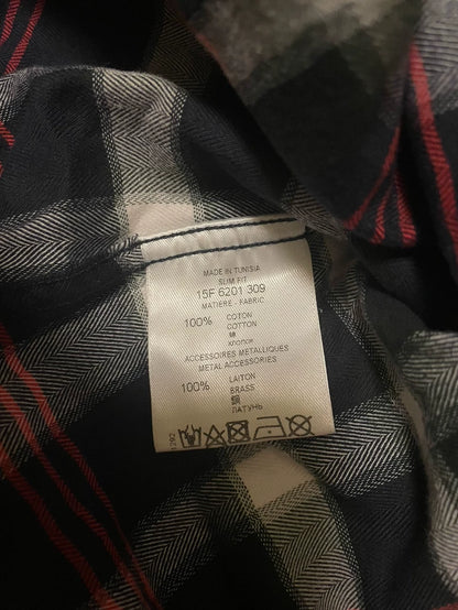 Givenchy Plaid Long Sleeve Button-Up Shirt-yf