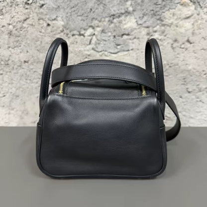 Hermes Black Gold Lindy Mini Bag